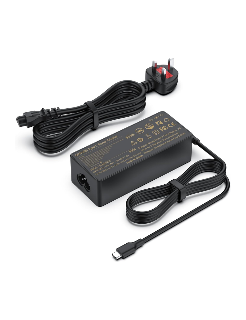 Generic UK Chrome Charger 65 Watt Type-C
