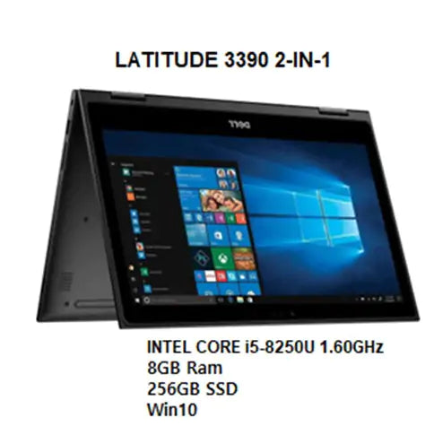Dell Latitude 3390 2-in-1 Intel Core i5-8250U 1.6GHz 8GB 256GB SSD