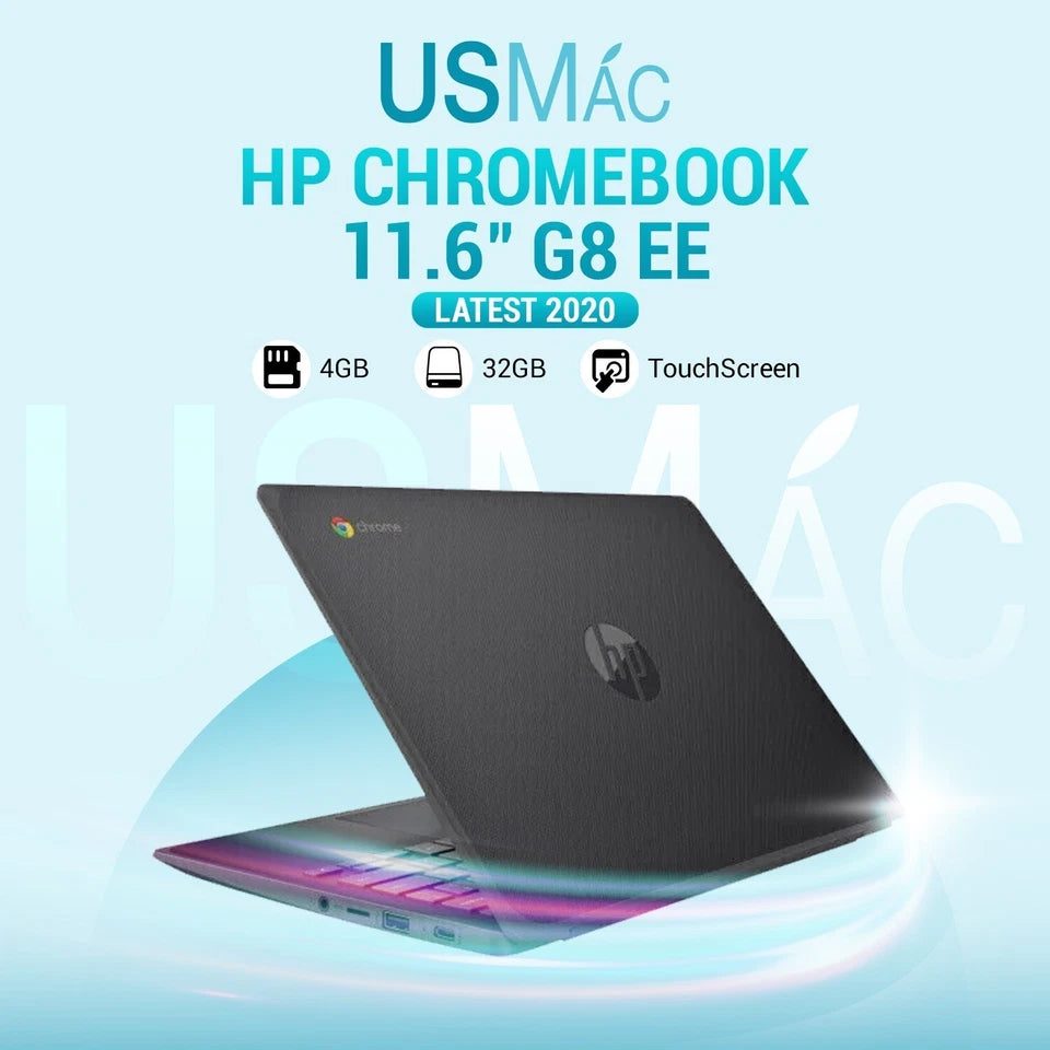 HP Chromebook 11.6" G8 EE 4GB 32GB Touch Screen Google play Store Latest 2020